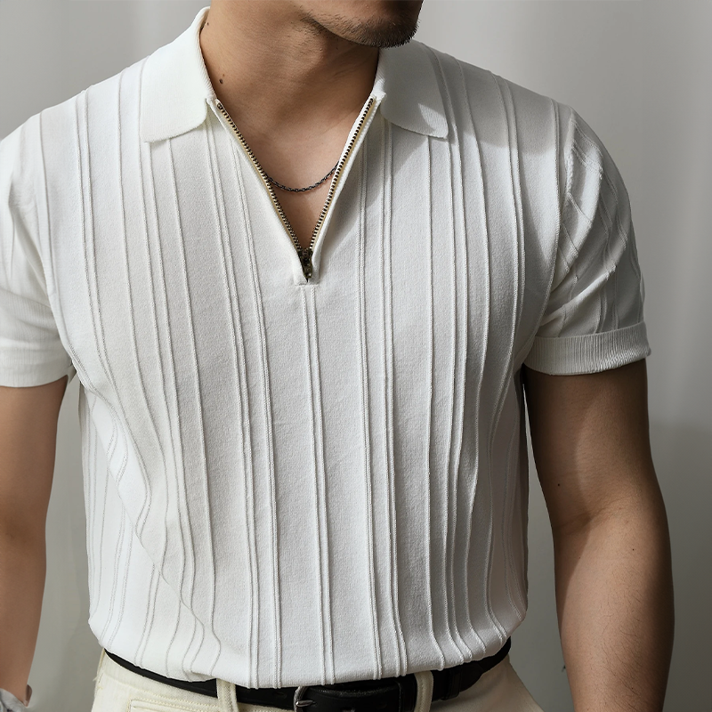 CRAWFORD KNITTED POLO SHIRT