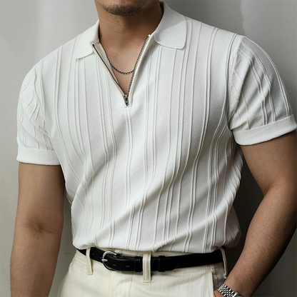CRAWFORD KNITTED POLO SHIRT