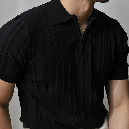 CRAWFORD KNITTED POLO SHIRT