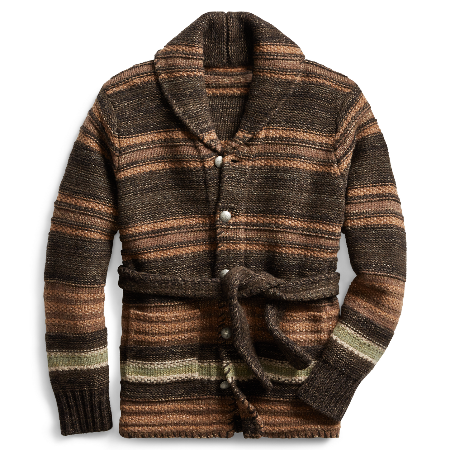EMILE-RENÉ VINTAGE BELTED CARDIGAN