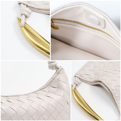 L'AUBRIELLE INTRICATE LEATHER HANDBAG