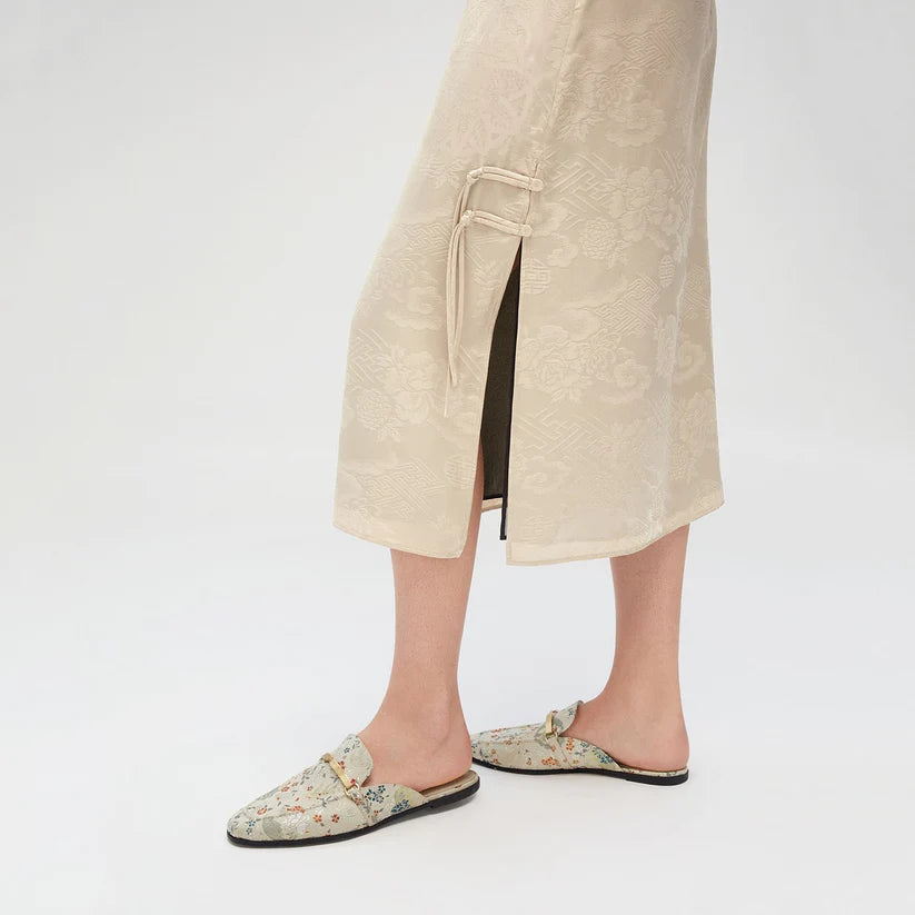 Okinawa Embroidered Mules