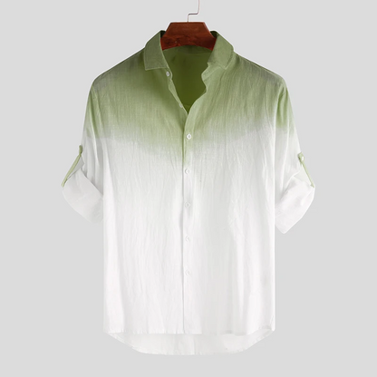LUCIANNO PREMIUM LINEN GRADIENT SHIRT