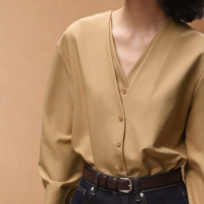 L'AMOURÉLLE LOTUS™ SILK LAYERED BLOUSE
