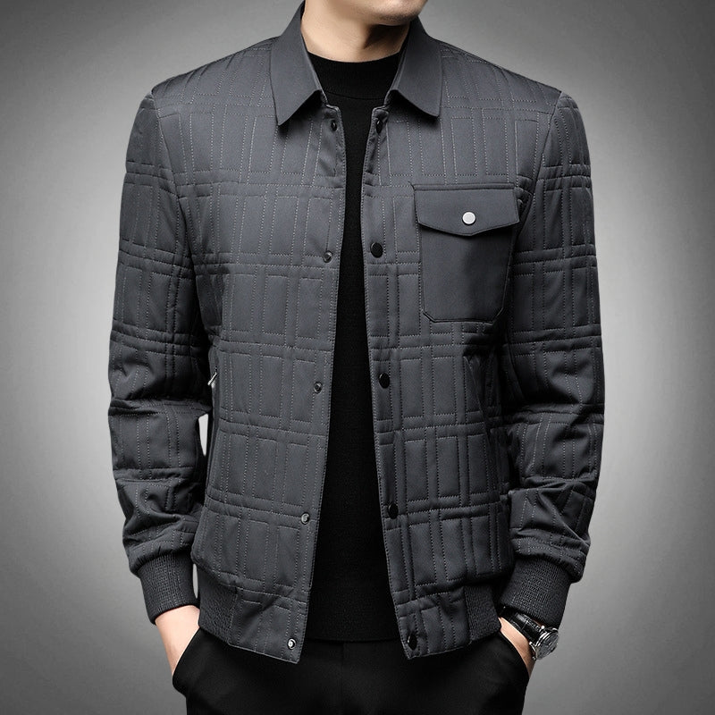 GRIDLOCK MONOGRAM PADDED JACKET