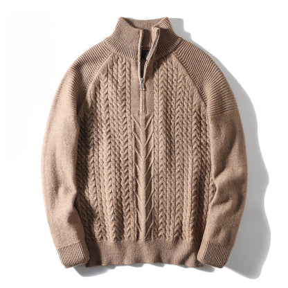 RALPHS COTTON ZIP-UP SWEATER