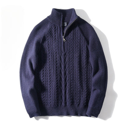 RALPHS COTTON ZIP-UP SWEATER