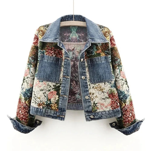 Chloeé Floral Denim Jacket
