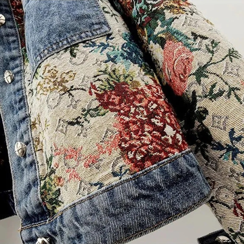 Chloeé Floral Denim Jacket