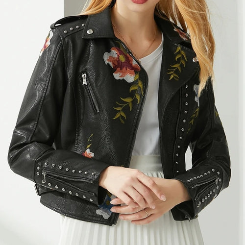 Edgy Leather Jacket by Ava St Clair™