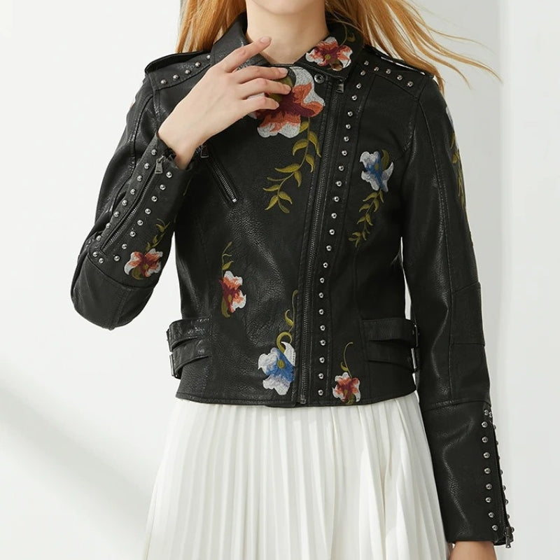 Edgy Leather Jacket by Ava St Clair™