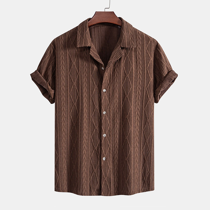 DEMY-SINCLAIRE JACQUARD CUBAN SHIRT & SHORTS SET