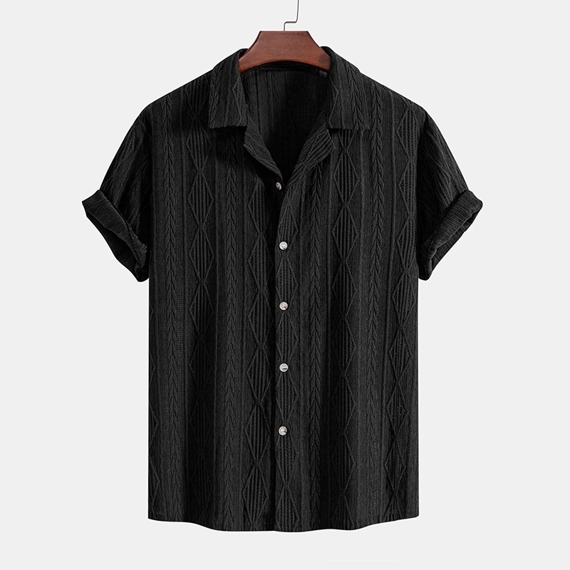 DEMY-SINCLAIRE JACQUARD CUBAN SHIRT & SHORTS SET