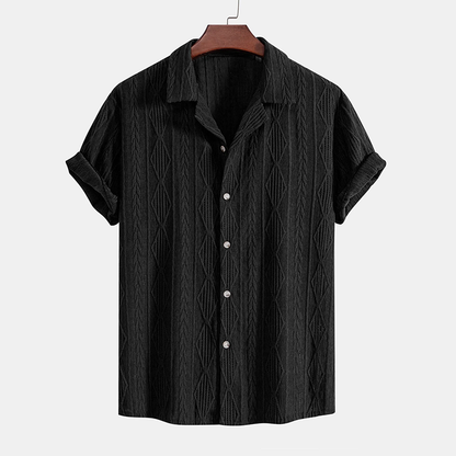 DEMY-SINCLAIRE JACQUARD CUBAN SHIRT & SHORTS SET