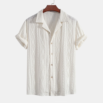 DEMY-SINCLAIRE JACQUARD CUBAN SHIRT & SHORTS SET