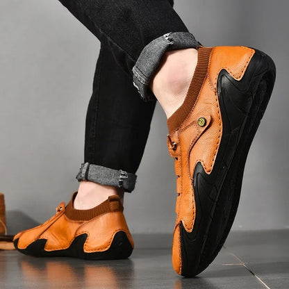 Andrew's Leather Slip-on Shoes