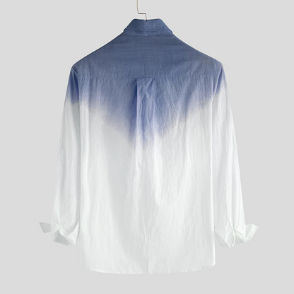 LUCIANNO PREMIUM LINEN GRADIENT SHIRT