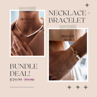 Bundle Deal: Matching Necklace & Bracelet - Save 20$!