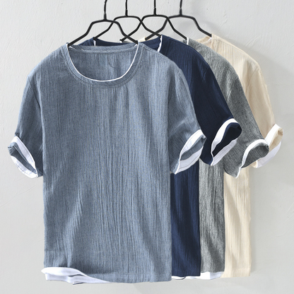 VALENTINO BREEZY COTTON LINEN SHIRT