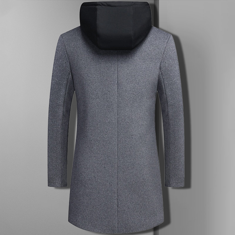 Samuel Sleek Wool Blend Overcoat