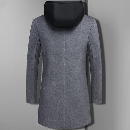 Samuel Sleek Wool Blend Overcoat