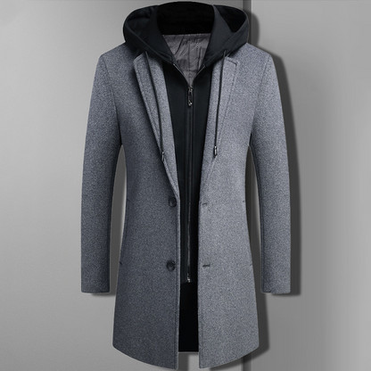 Samuel Sleek Wool Blend Overcoat