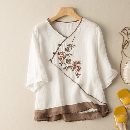 Rosaline Casual Flower Shirt