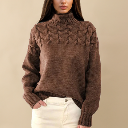 CLÉMENCE COZY KNIT TURTLENECK SWEATER