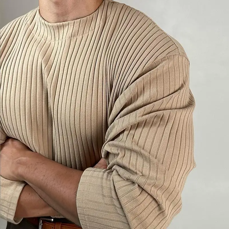 BECKHAM RIB KNIT CREWNECK SWEATER