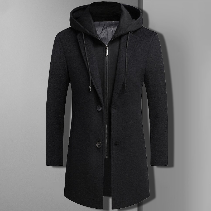 Samuel Sleek Wool Blend Overcoat