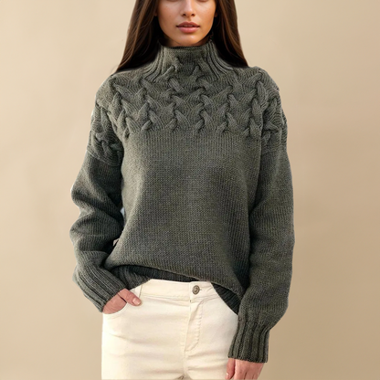 CLÉMENCE COZY KNIT TURTLENECK SWEATER