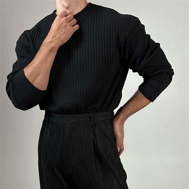 BECKHAM RIB KNIT CREWNECK SWEATER