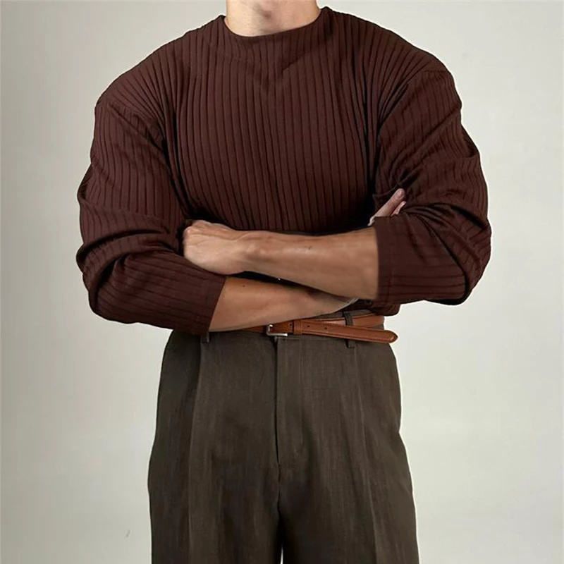 BECKHAM RIB KNIT CREWNECK SWEATER