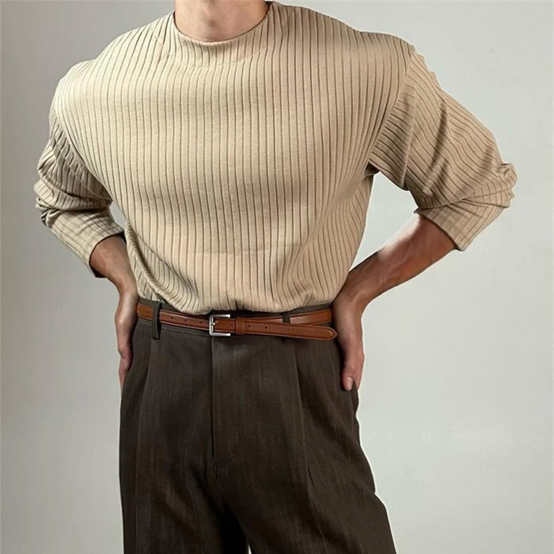 BECKHAM RIB KNIT CREWNECK SWEATER