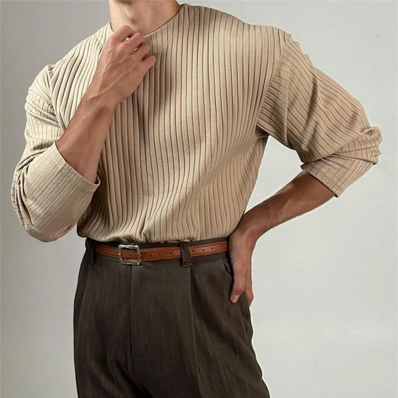 BECKHAM RIB KNIT CREWNECK SWEATER