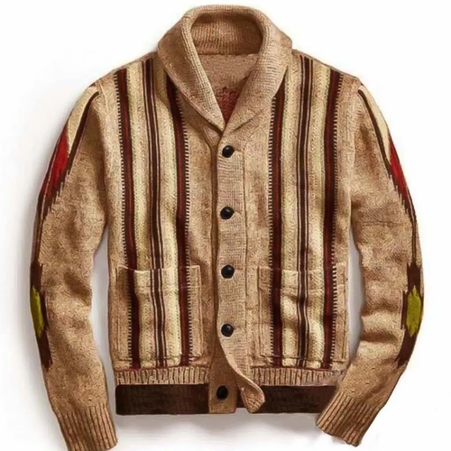 HARLOW LEGACY JACQUARD KNIT CARDIGAN
