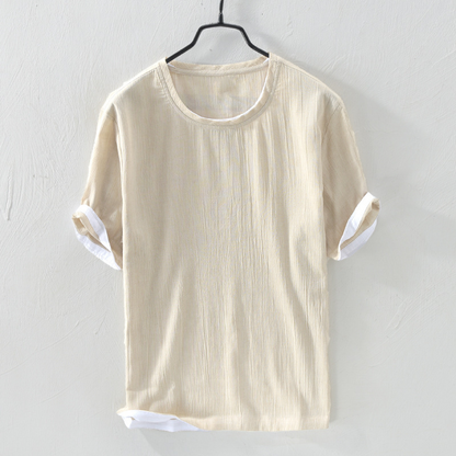 VALENTINO BREEZY COTTON LINEN SHIRT