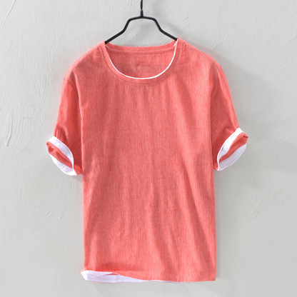 VALENTINO BREEZY COTTON LINEN SHIRT