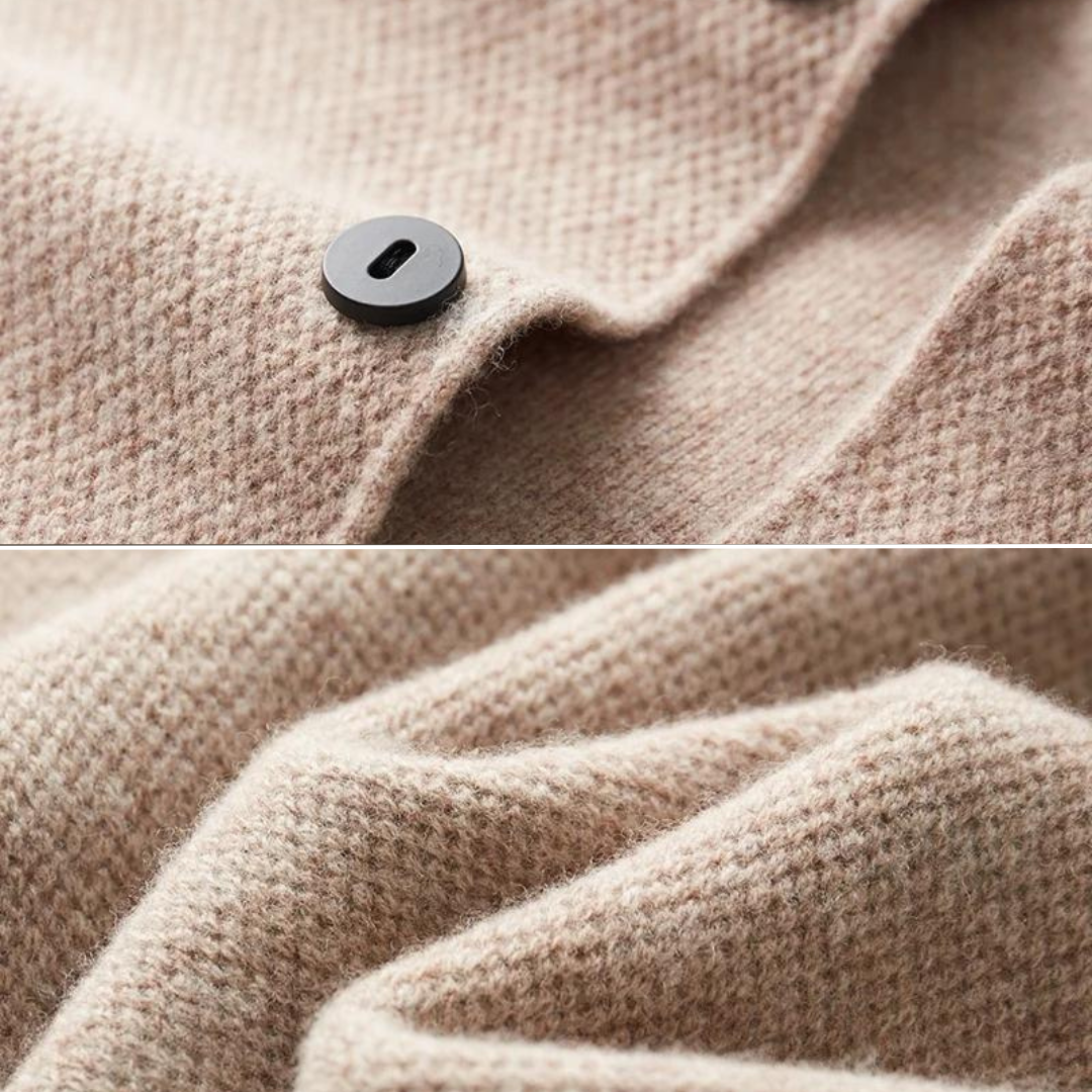 LUCIEN-DEMIÉ VIRGIN WOOL CARDIGAN