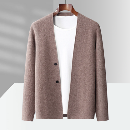 REMY-DOÎR HERITAGE VIRGIN WOOL CARDIGAN