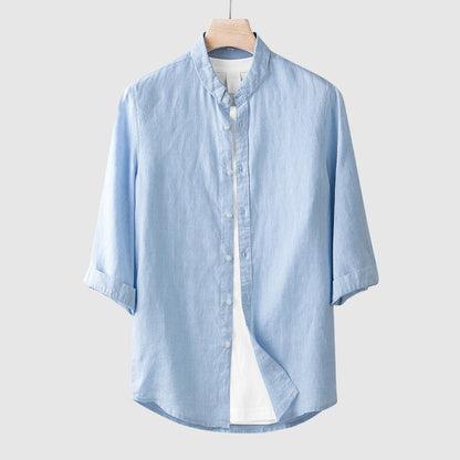 Aruba Three-Quarter Sleeve Linen Shirt