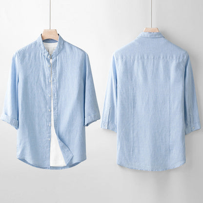 Aruba Three-Quarter Sleeve Linen Shirt