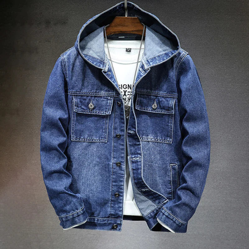 Andreas Urban hooded denim jacket