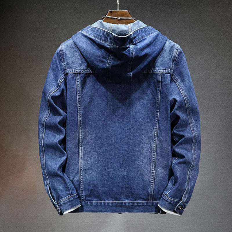 Andreas Urban hooded denim jacket