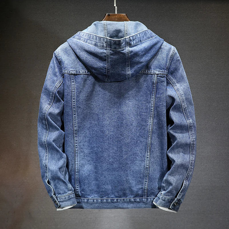 Andreas Urban hooded denim jacket