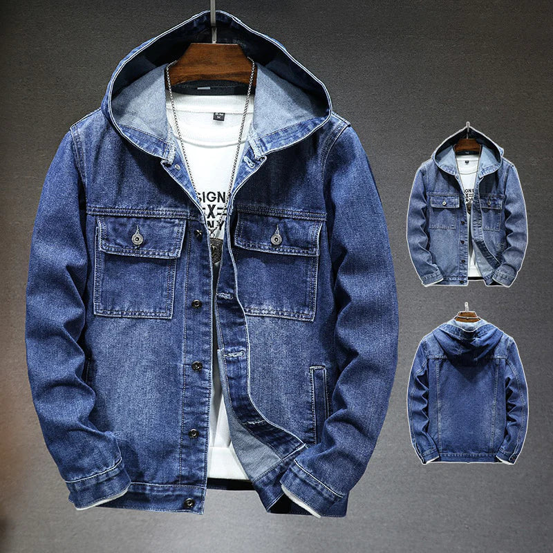 Andreas Urban hooded denim jacket