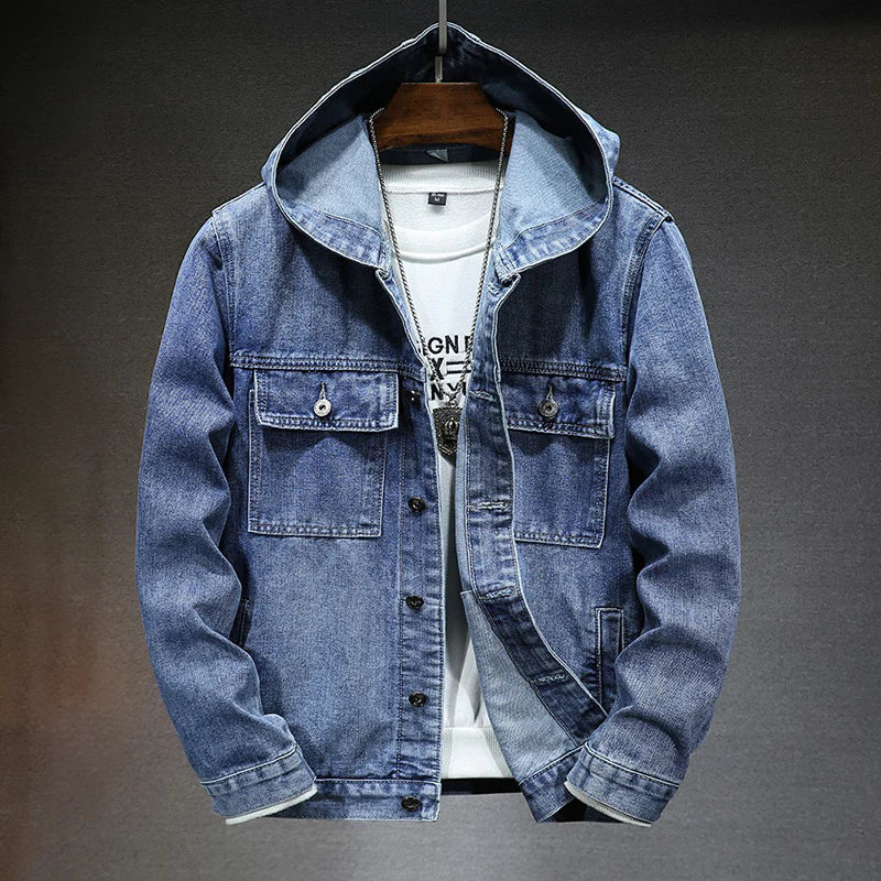 Andreas Urban hooded denim jacket
