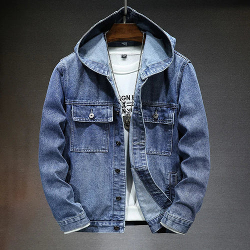 Andreas Urban hooded denim jacket