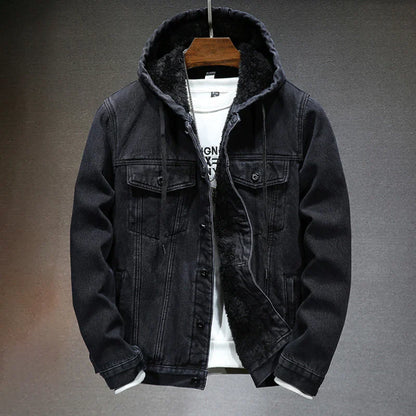 Andreas Urban hooded denim jacket