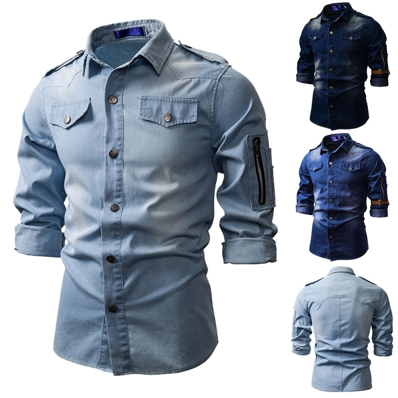 Ethan Men's Denim Shirt